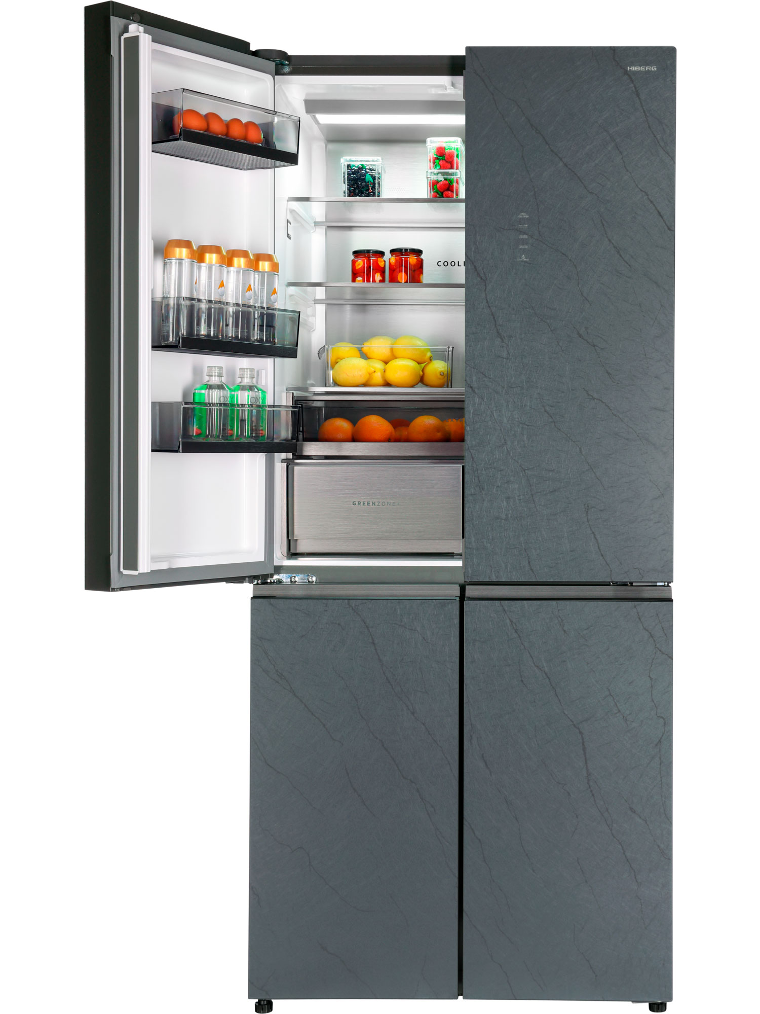 9168754 Холодильник многодверный   HIBERG RFQ-610G GS inverter серый STDN-0085624 - Вид №3