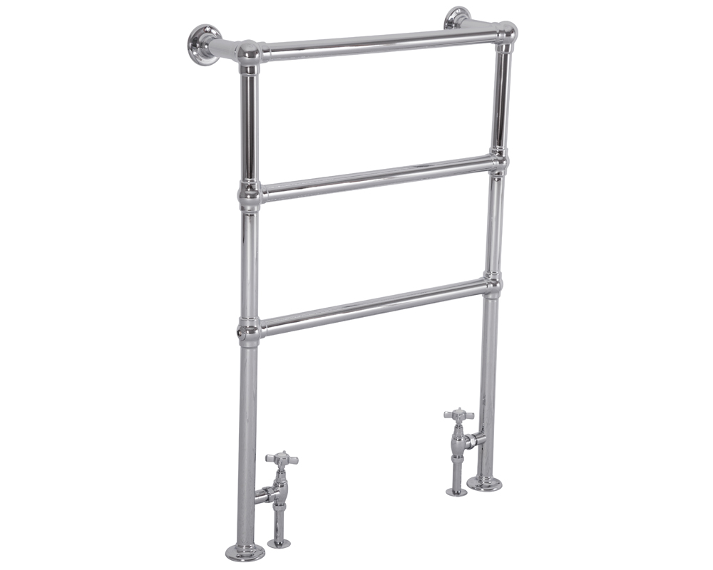 QSS005 Хромированная вешалка для полотенец Beckingham - 965 мм x 670 мм Сarronheating  - Вид №1