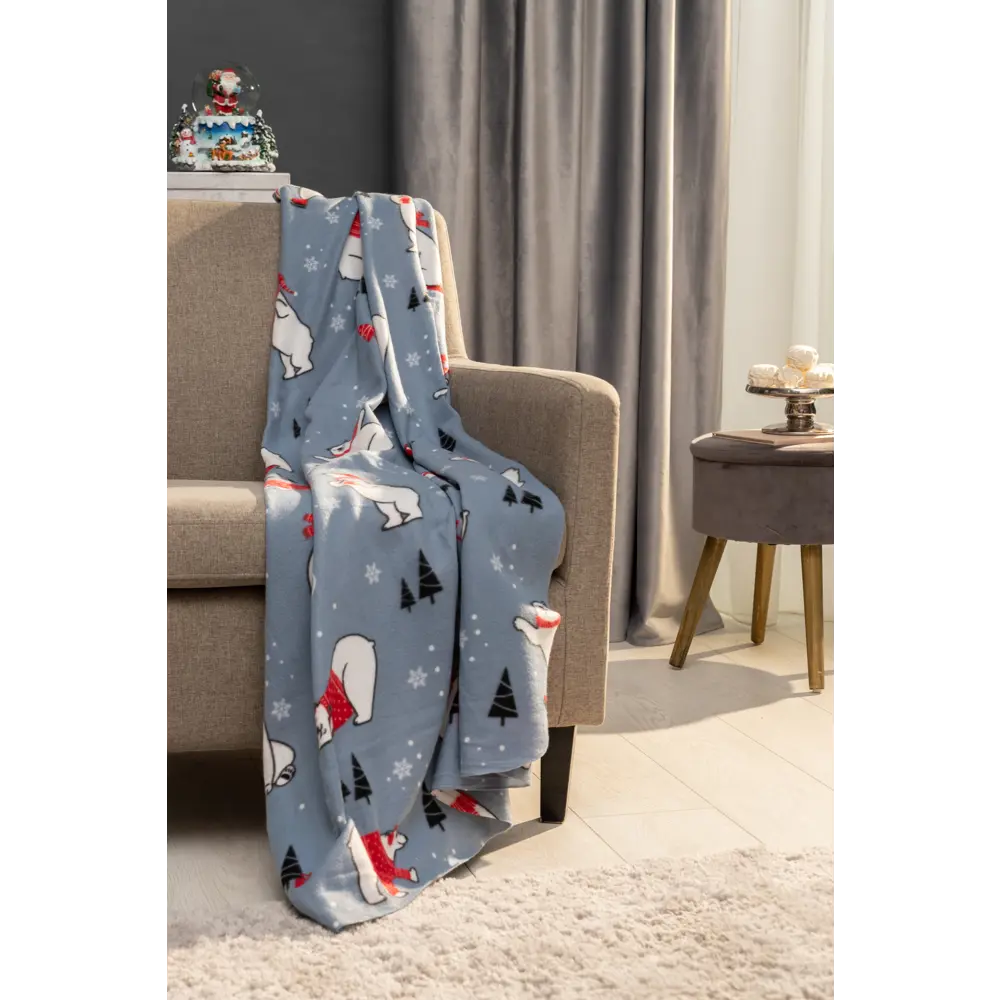 Плед Полярники 120x150 см флис цвет серый Ardenza Новогодняя STLM-2076597 - Вид №5