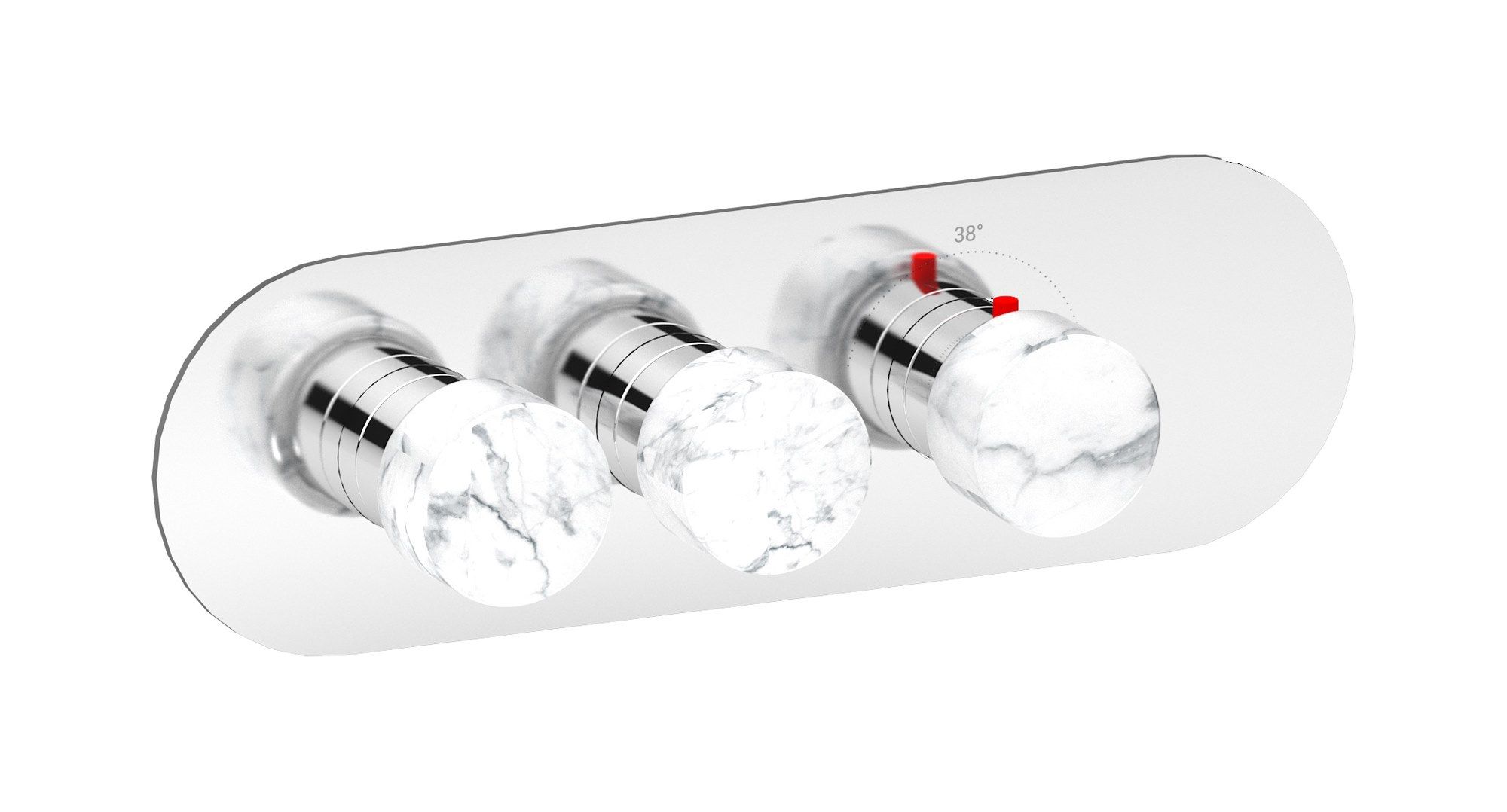 Термостатический смеситель для душа с 3 отверстиями IB AQUA - 2 WAYS EUA222 ARCH-00105632 - Вид №10
