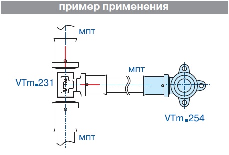 VTm.254.N.002605 Пресс-фитинг – угольник с креплением (водорозетка) Valtec 26 мм х 3/4"  - Вид №9