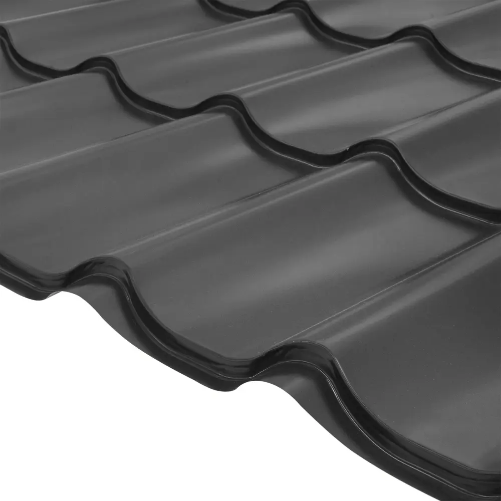 Металлочерепица 0.45 мм 1500x1180 мм RAL 7024 серый Santreyd STLM-2060814