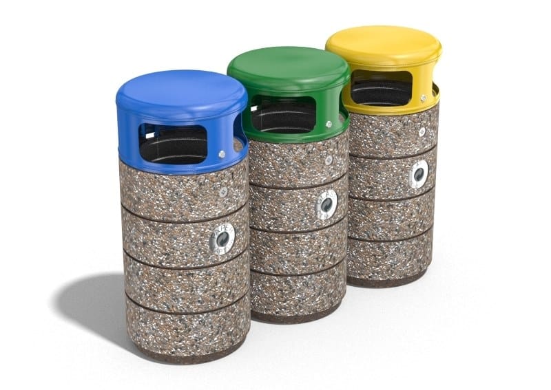 Наружные бетонные стойки для мусора для утилизации отходов ENCHO ENCHEV - ETE 128/235R ARCH-00023143 - Вид №9