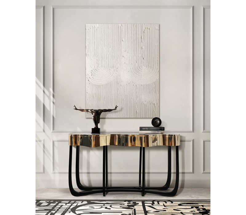 0-056 Извилистая золотая консоль Boca Do Lobo  - Вид №25