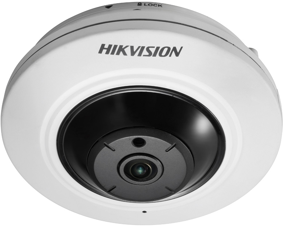 DS-2CD2955FWD-I (1.05mm) 5мп fisheye ip-камера c exir-подсветкой до 8м 1/2.5" progressive scan cmos; f=1.05мм; мех. ик-фильтр; 0.01лк@f1.2; h.265/h.264/mjpeg/h.265+/h.264+; 2560 × 1920@25к/с; wdr 120дб, 3d dnr, blc, roi; smart видеоаналитика; microsd до 1 Santreyd 