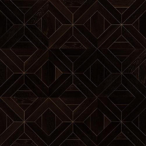 Модульный паркет Marco Ferutti Castello Castello Неро Дуб Натур с брашью (Текстурированная) 450х450 мм 2600600047 - Вид №1