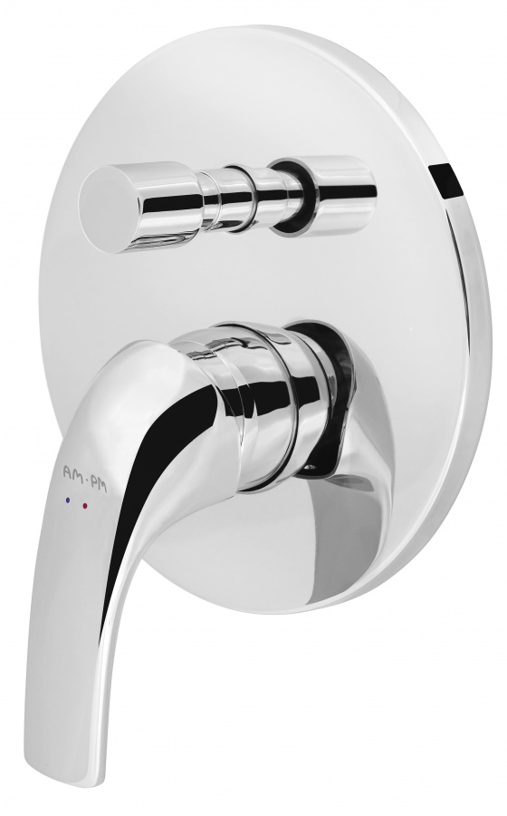 F7585000 смеситель д/ванны/душа монтируемый в стену хром шт AM.PM Sense