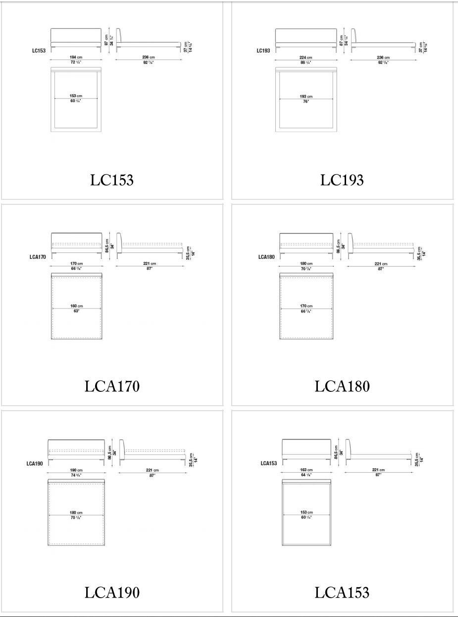 Двуспальная кровать из ткани с мягким изголовьем B&B Italia ARCH-00106518 - Вид №10