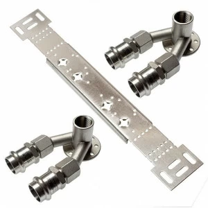 69981G181215 SANHA 9981G монтажный набор, двойная водорозетка ВР 18x1/2x15 мм