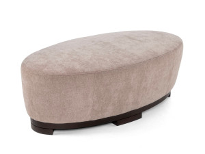 Овальный пуф из ткани