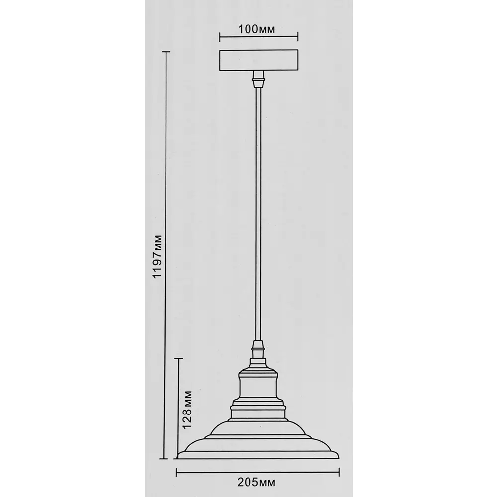 Светильник подвесной Cymbal PL-600 1xE27x40 Вт 2 м² цвет белый CAMELION STLM-2183033 - Вид №12
