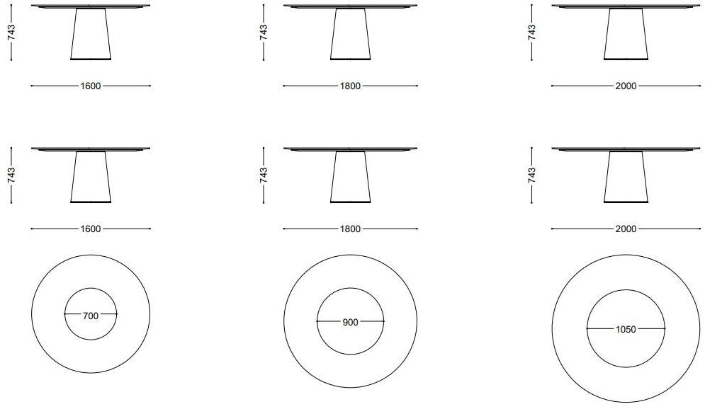 Porro Круглый обеденный стол sun-id-1374695 - Вид №4