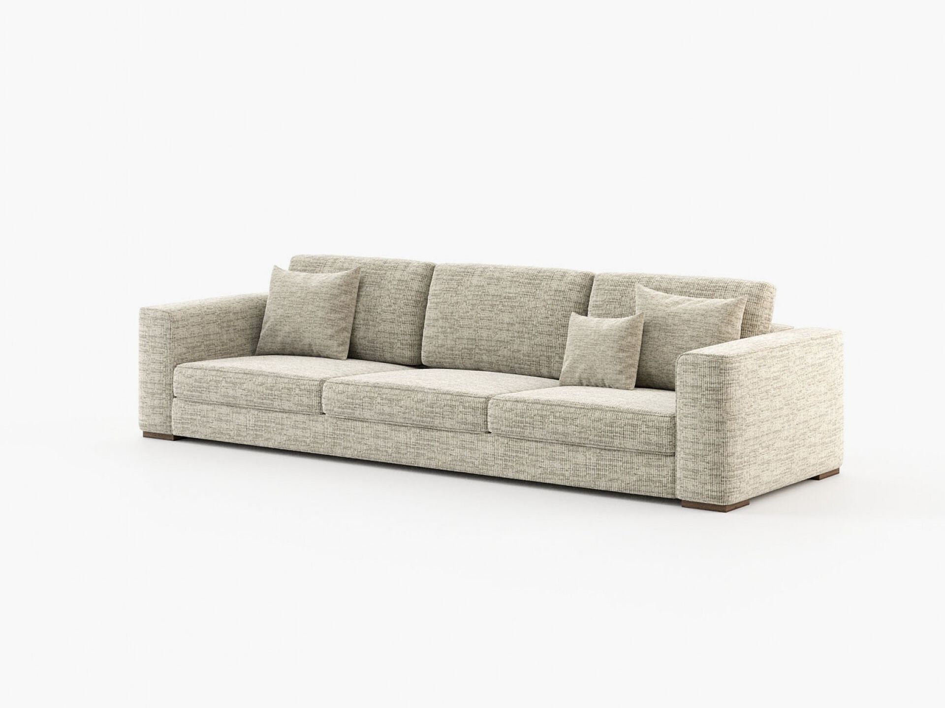 3-местный тканевый диван Laskasas серый ARCH-00033879 - Вид №9