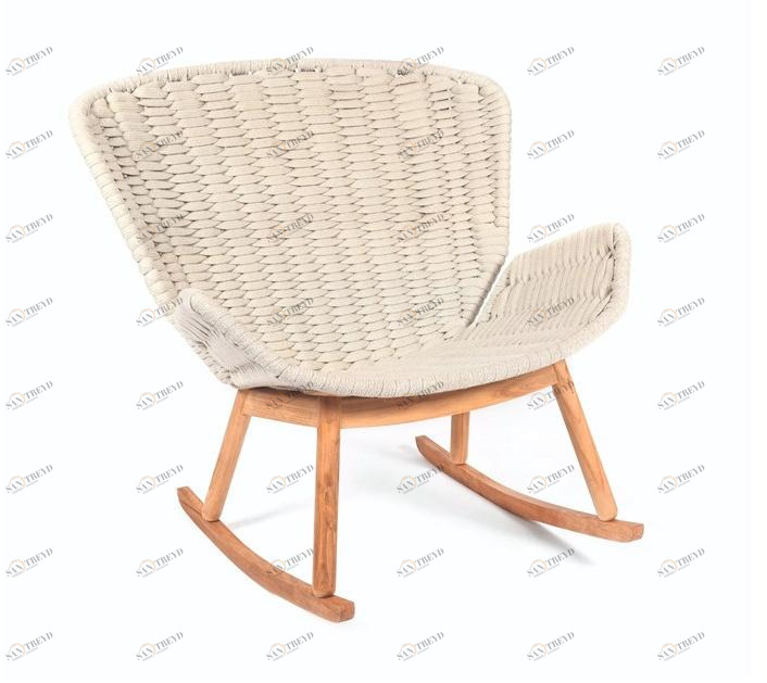 FISCHER MÖBEL Садовое кресло-качалка из веревки Wing 2750