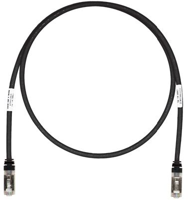 STP6X0.5MBL Copper patch cord, category 6a, black s/ Panduit Santreyd 