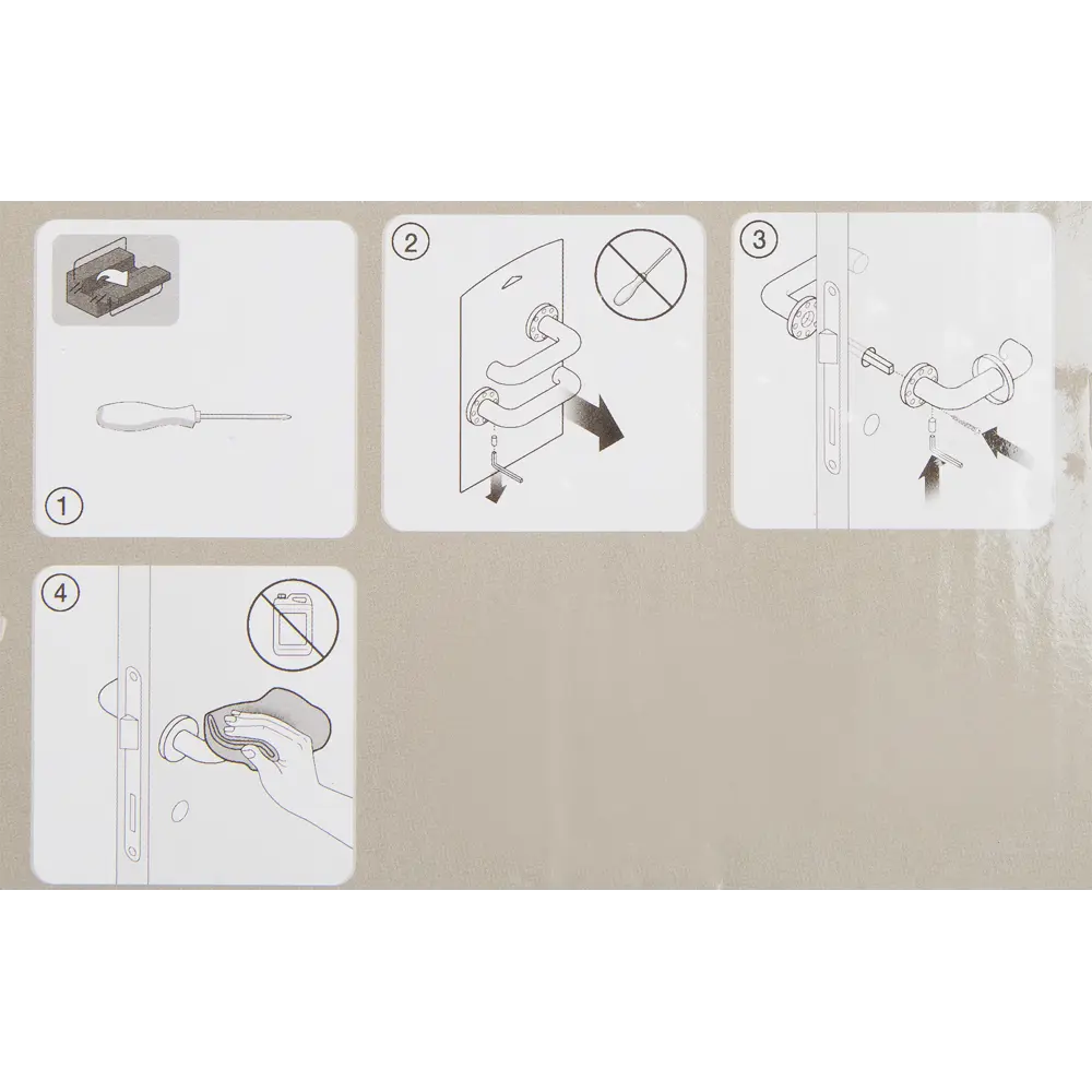 Ручка дверная на розетке Z 202 WP, цвет белый PALLADIUM STLM-2077543 - Вид №3