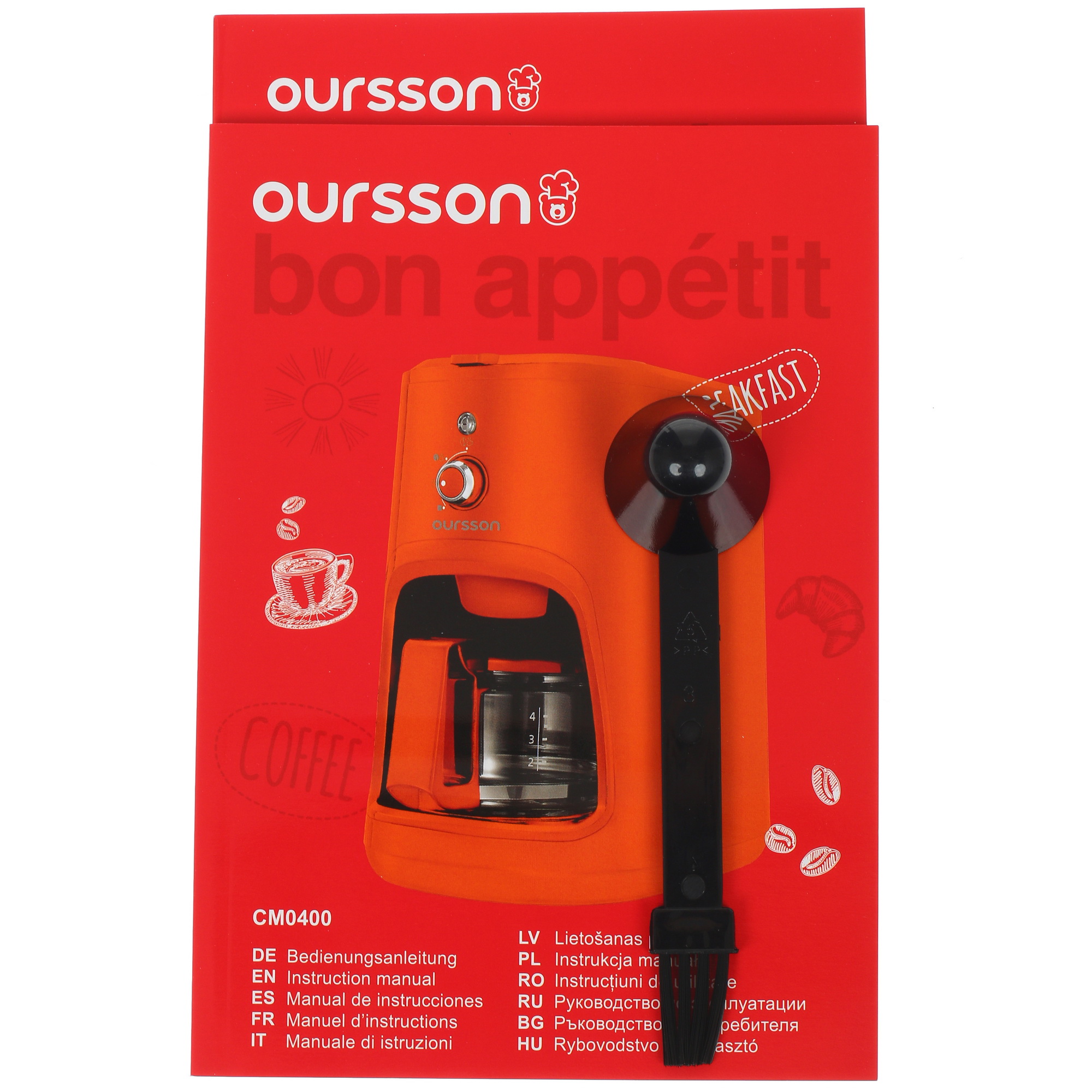 8116861 Кофеварка капельная Oursson CM0400G/OR оранжевый STDN-0116029 - Вид №8