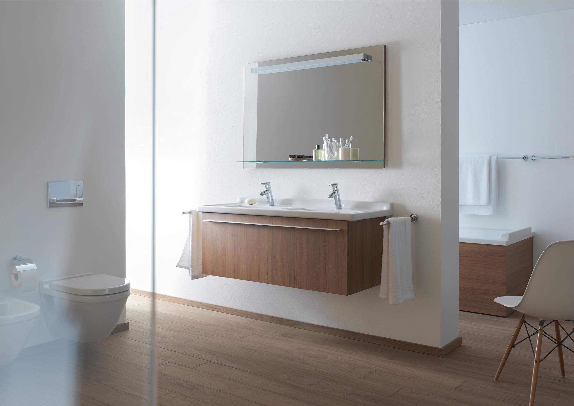 XL605900707 X-Large Тумбочка подвесная Бетонно-серый матовый декор Duravit - Вид №3