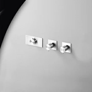 Термостат для душа AICO TER55L серебристый глянцевый