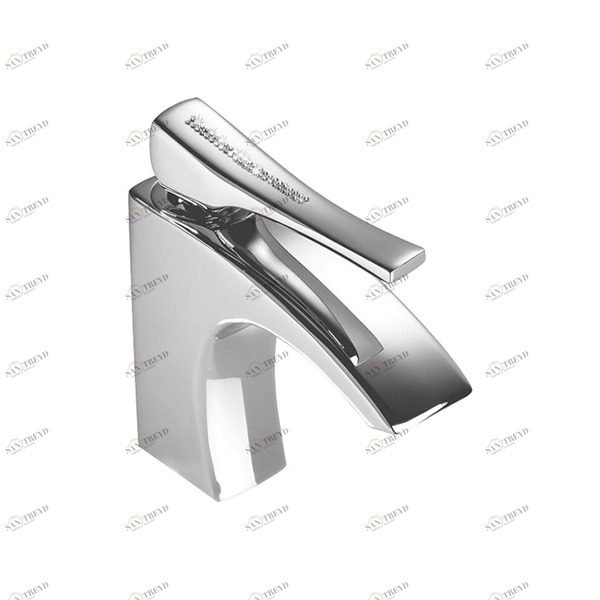 Однорычажный смеситель для раковины с клапаном клик-клак 59.004C MAIER SKIP DIAMOND 59004C