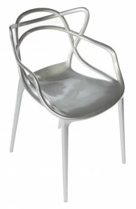 Стул кухонный со спинкой серебряный Masters BRADEX HOME  00-3973880 Хром