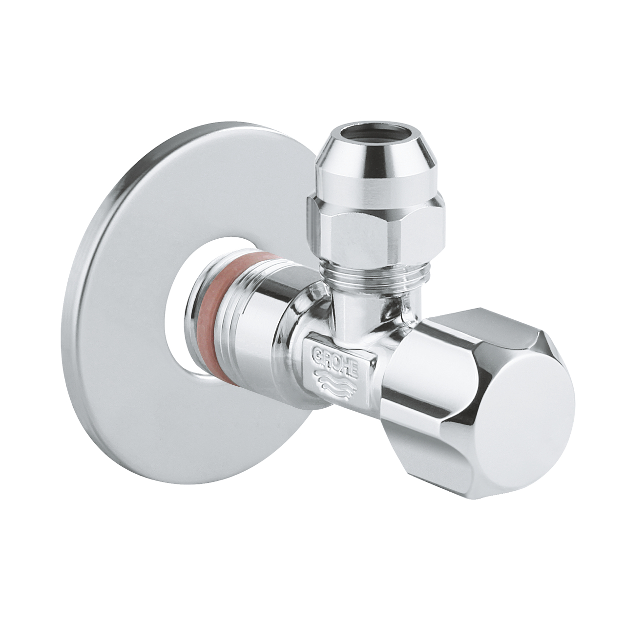 Вентиль угловой GROHE 1/2″-3/8″ для подключения смесителей, хром (2202300M) Spare Parts - Вид №1