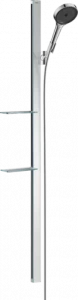 27674000 Rainfinity Душевой набор 130 3jet EcoSmart со штангой 150 см и мыльницей Hansgrohe
