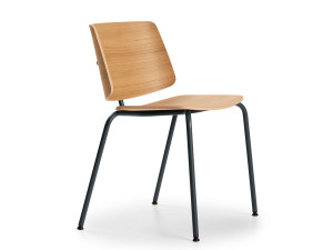 Алюминиевый и деревянный стул