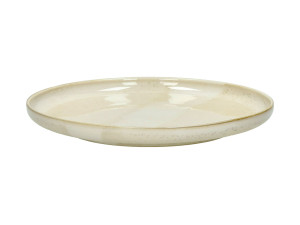 Круглая фарфоровая десертная тарелка