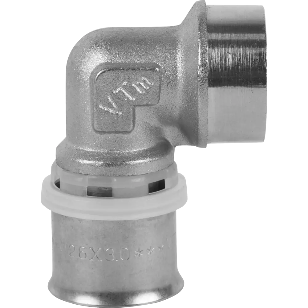 Угол комбинированный 90° Valtec 3/4"x26 мм ВР никелированная латунь VTM.252.N.002605 STLM-2118943 - Вид №3