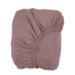 Простыня 180x200 см трикотаж на резинке цвет розовый