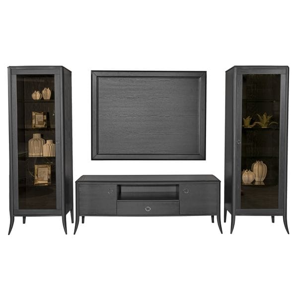 Тумба под телевизор с ящиками черная Domenica UNICO  248951 Черный  - Вид №1