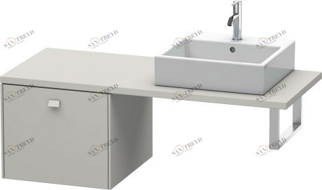 BR513200707 Brioso Шкафчик для консоли Бетонно-серый матовый декор Duravit