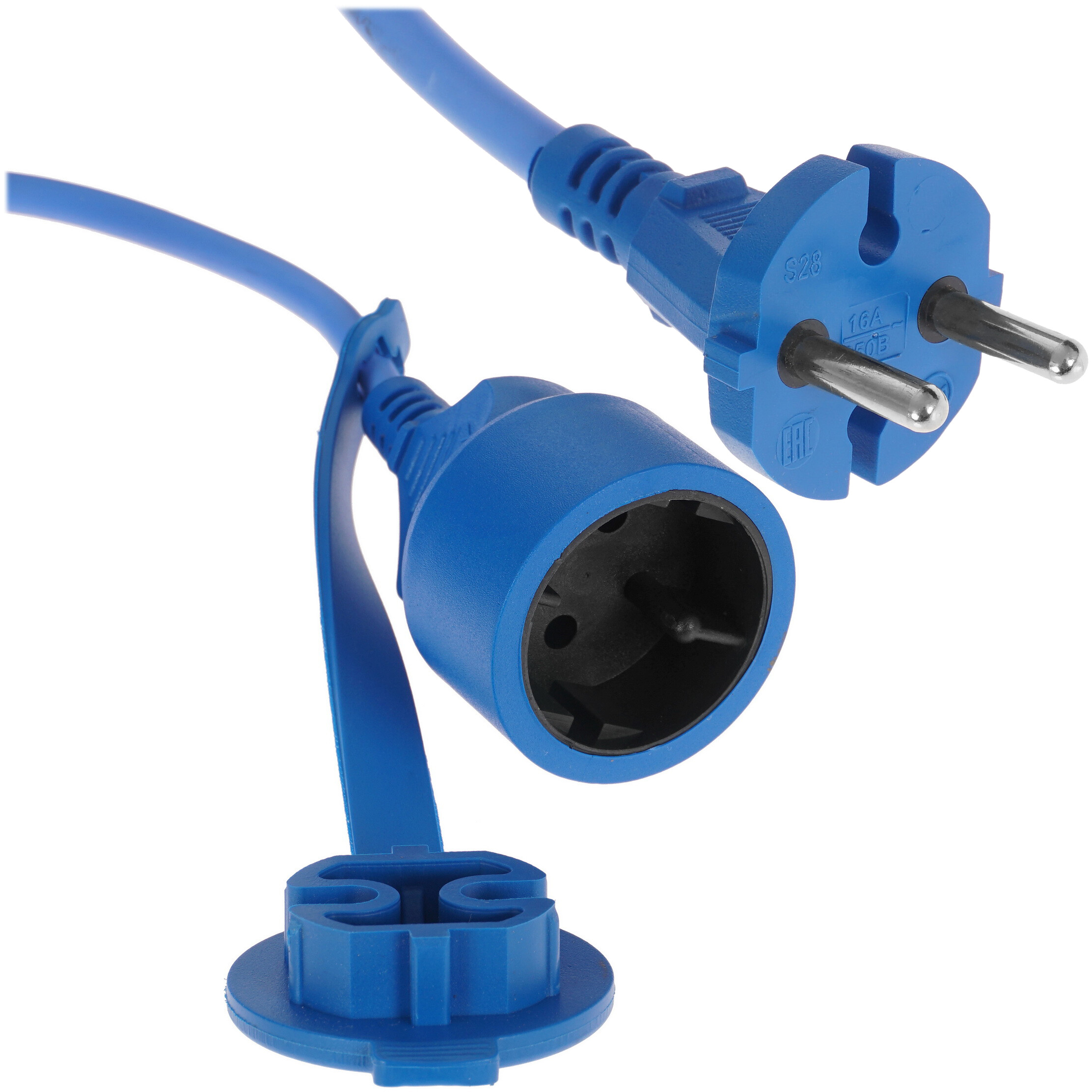 Удлинитель силовой Power Cube PC-1F-R-20(IP) синий 5089096 STDN-0131189 - Вид №1