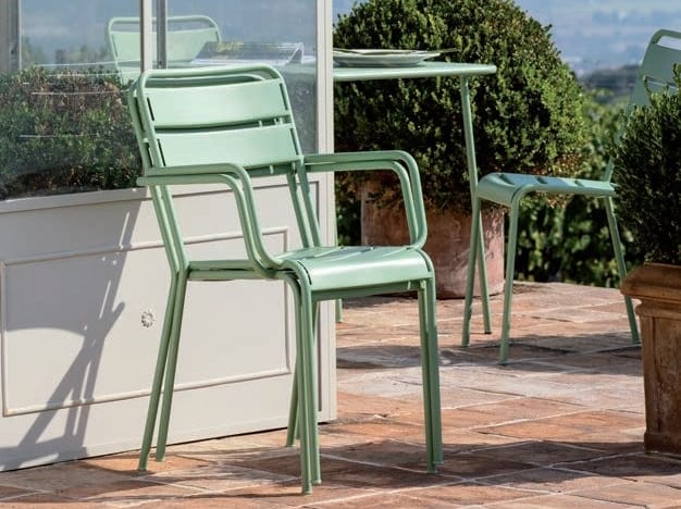 Металлический садовый стул с подлокотниками Vermobil ARCH-00068832 - Вид №1