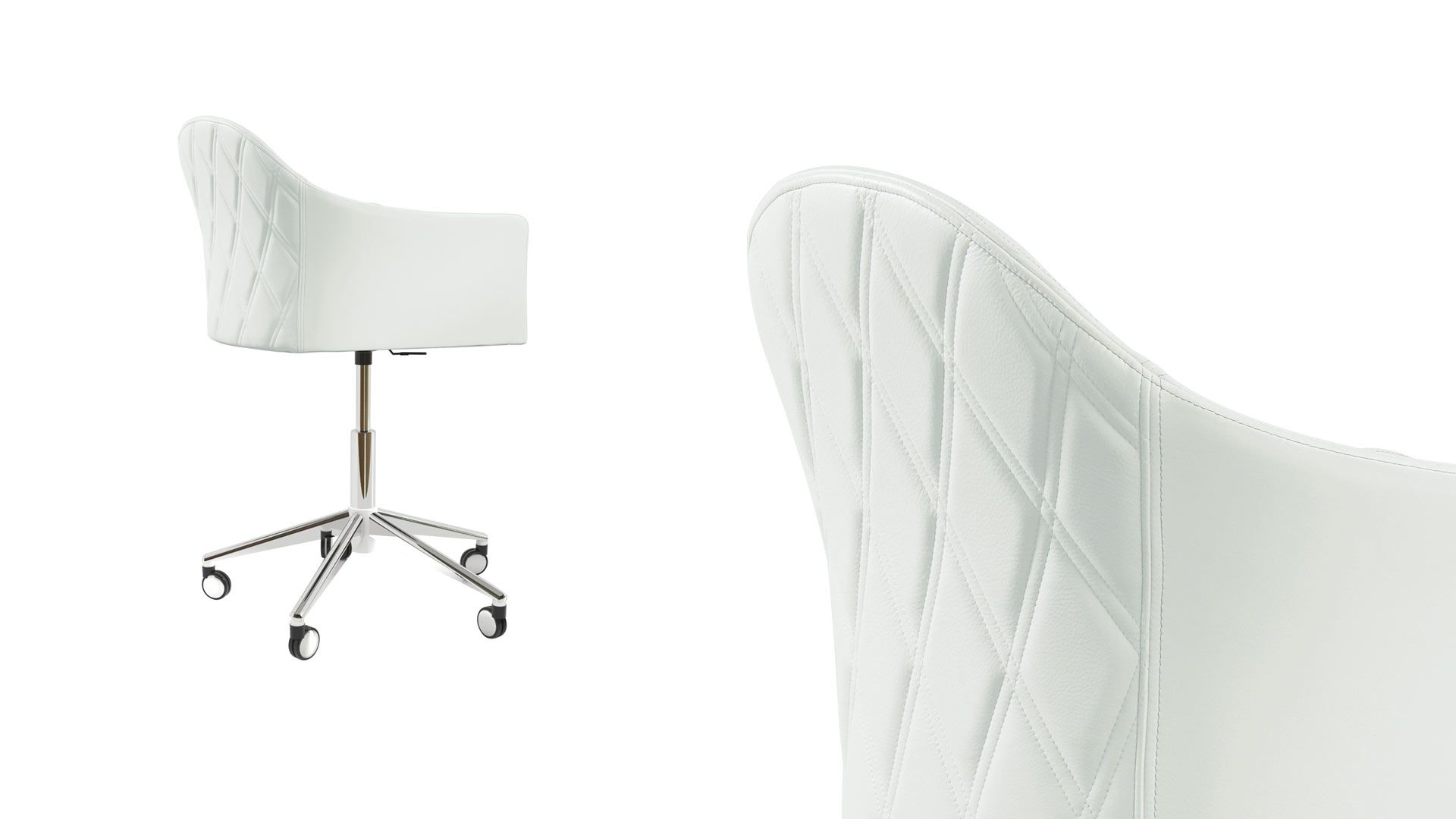 Кожаный стул с колесами REFLEX Пегги ARCH-00127229 - Вид №2