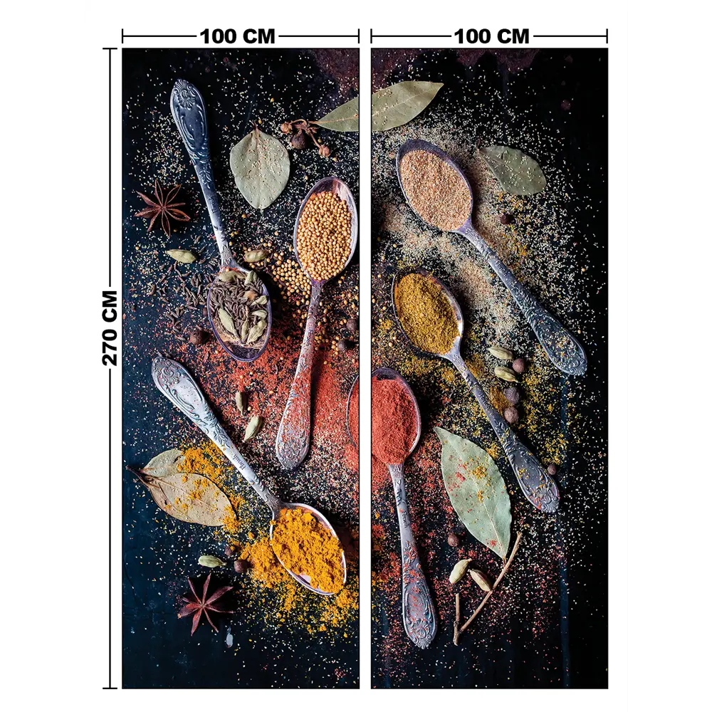 Фотообои Восточные специи флизелиновые 200x270 см L13-404 FBRUSH 3D FLIZART STLM-2052180 - Вид №4