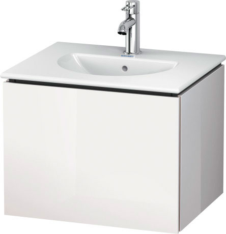 LC616004747 L-Cube Тумбочка подвесная Каменно-синий глянцевый лак Duravit - Вид №1