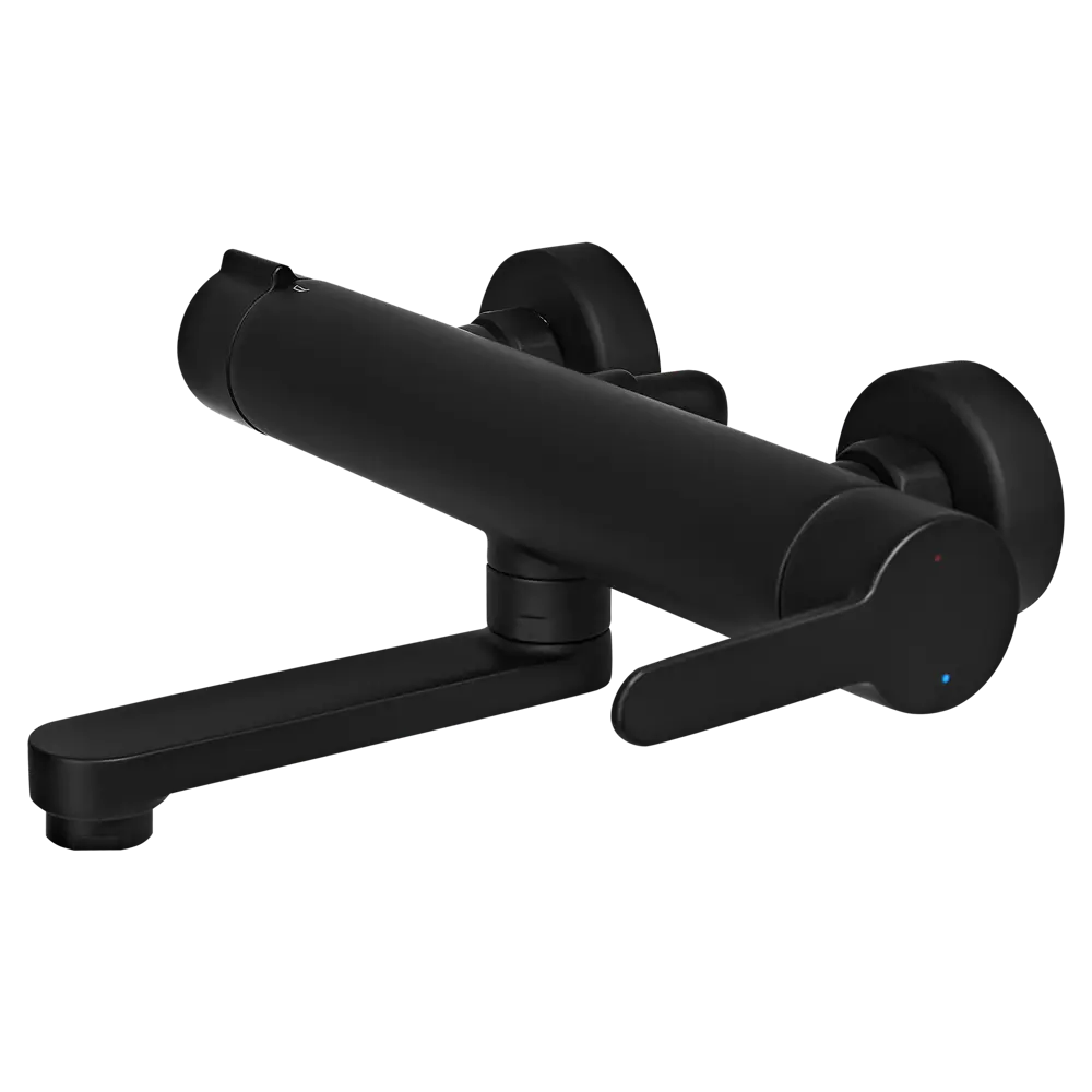 Смеситель для ванны KONSENSA Нарни YA3644PC однорычажный цвет черный матовый STLM-2182327 - Вид №5