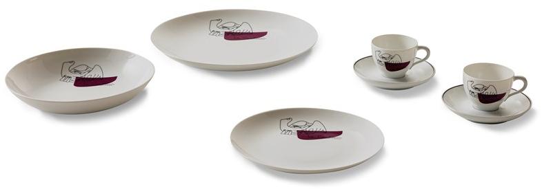 Cassina Суповая тарелка из фарфора Gnr service prunier Gnr 22 - Вид №2