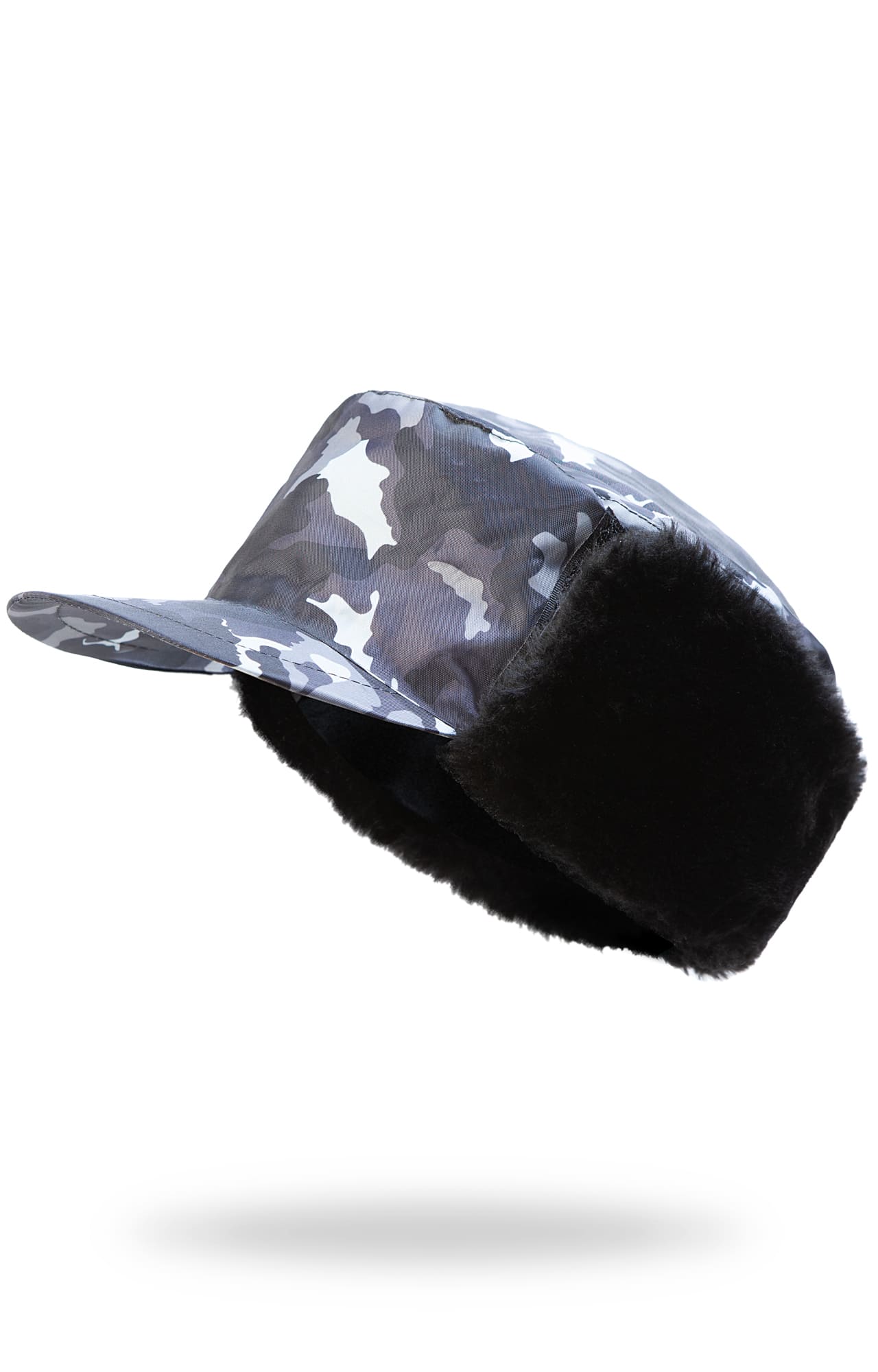 61452 Кепи "Охранник" зимнее цвет камуфляж серый  Головные уборы  размер 59 Спецодежда 