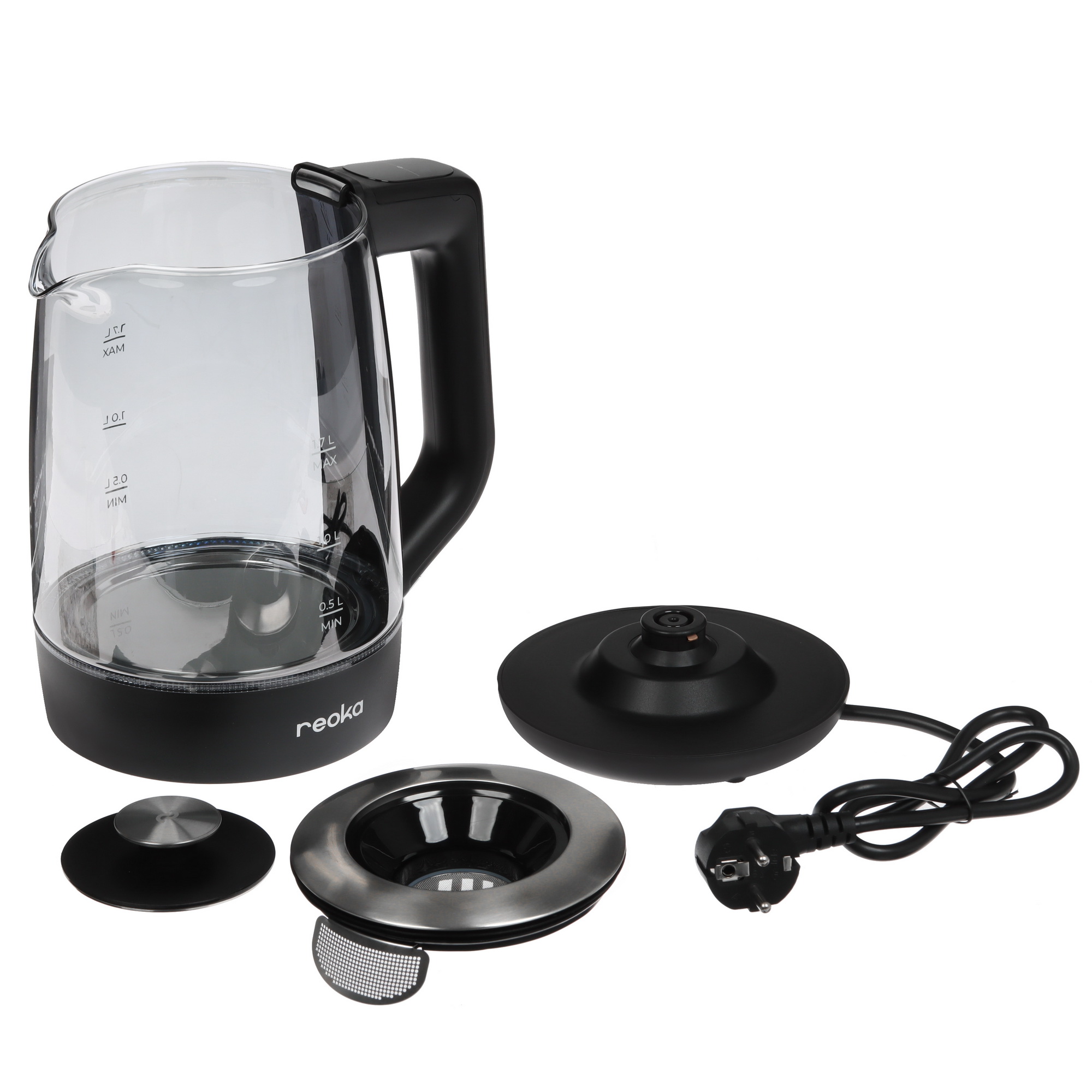 9232727 Электрочайник Reoka RKEK-14T черный STDN-0081704 - Вид №5