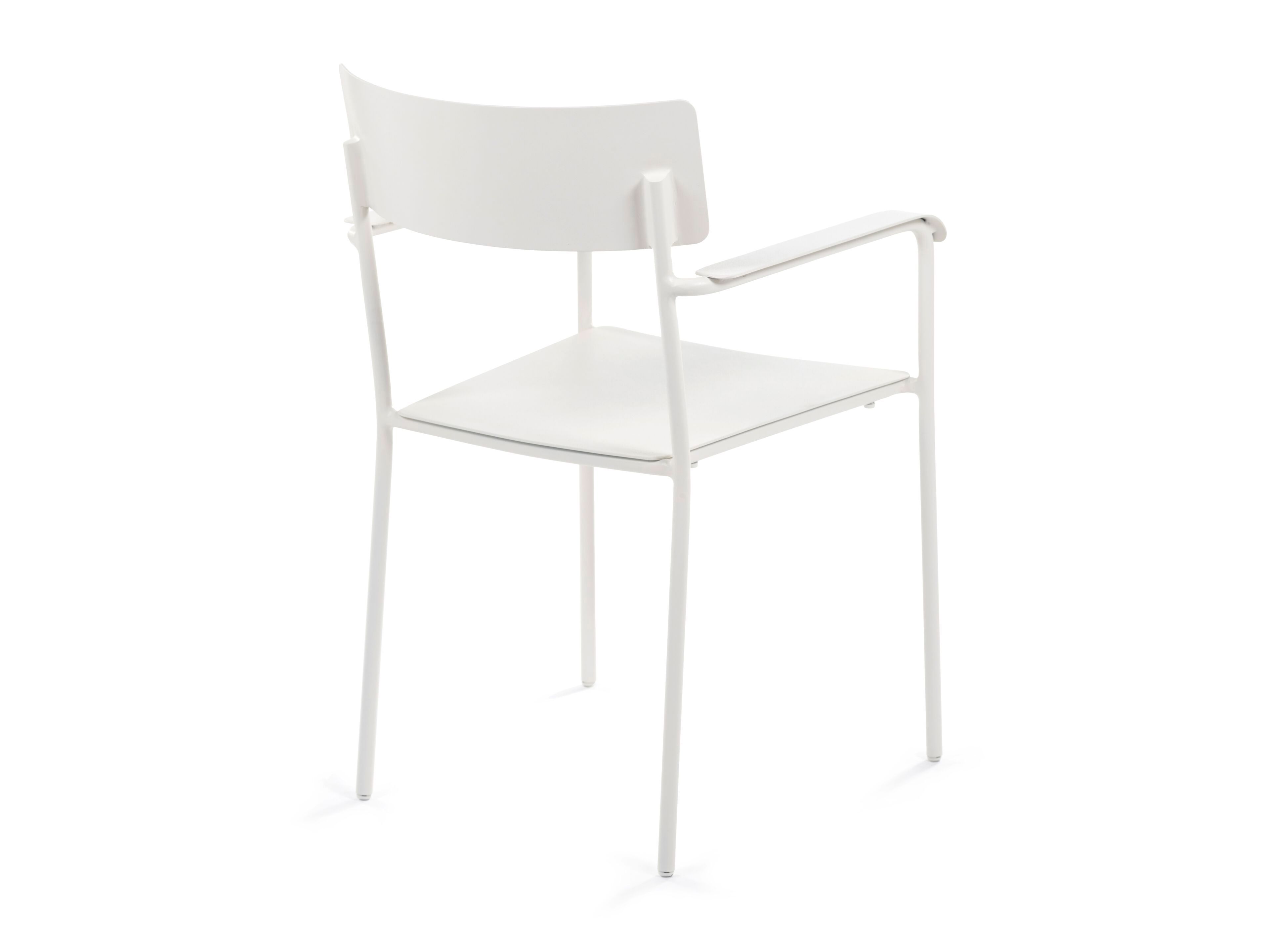 Алюминиевый стул с порошковым покрытием с подлокотниками Serax август ARCH-00023556 - Вид №7