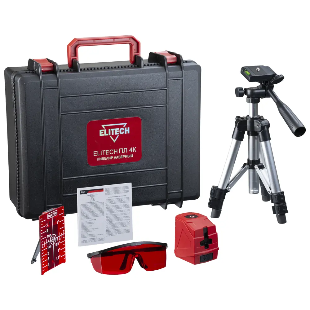 Лазерный нивелир Elitech ПЛ 4К с автоматическим выравниванием и штативом 89363227 STLM-0838262 - Вид №7
