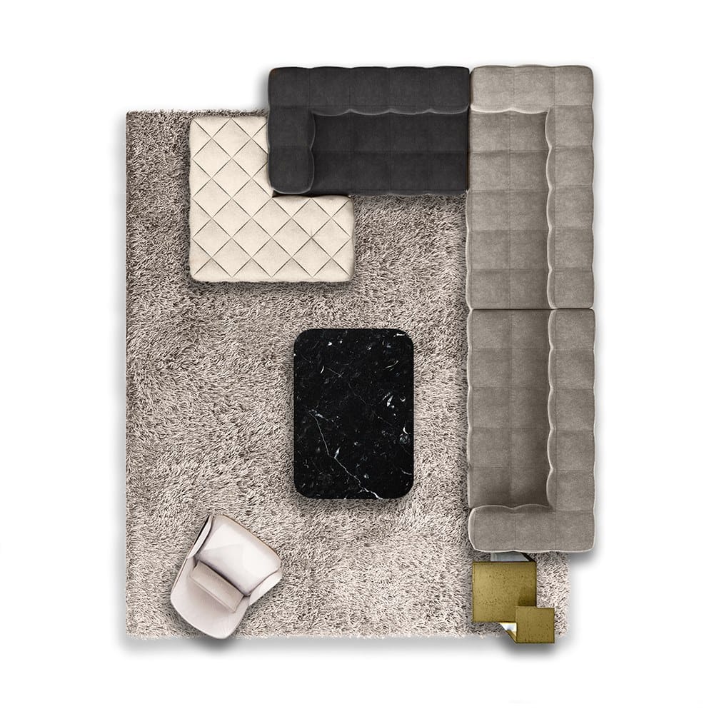 Угловой диван из ткани Formitalia Mayor ARCH-00126624 - Вид №7