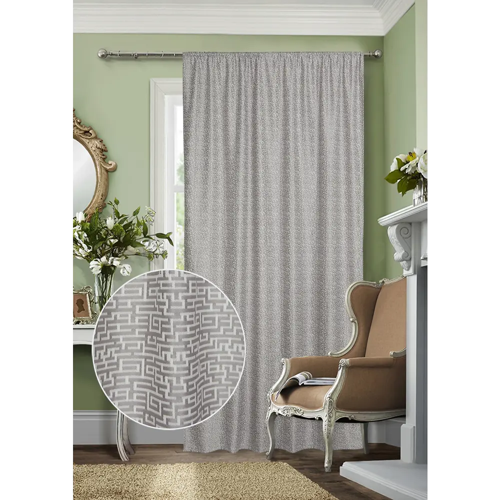 Штора на ленте «Ариадна», 160х260 см, цвет бежевый ТОРГОВЫЙ ДОМ ТЕКСТИЛЬ STLM-2023473 - Вид №7