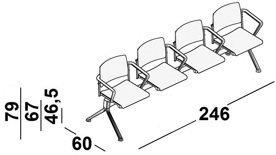 Luxy Сиденье на балке перекрытия из полипропилена Essenziale sun-id-1396565 - Вид №7