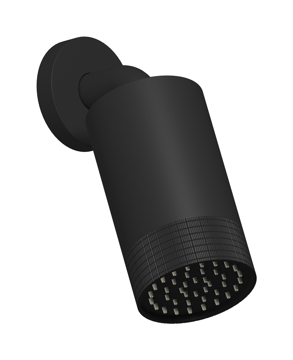 Верхний душ с Кронштейн для душа WE ARE IB rr085mb_2 Matt Black Spot
