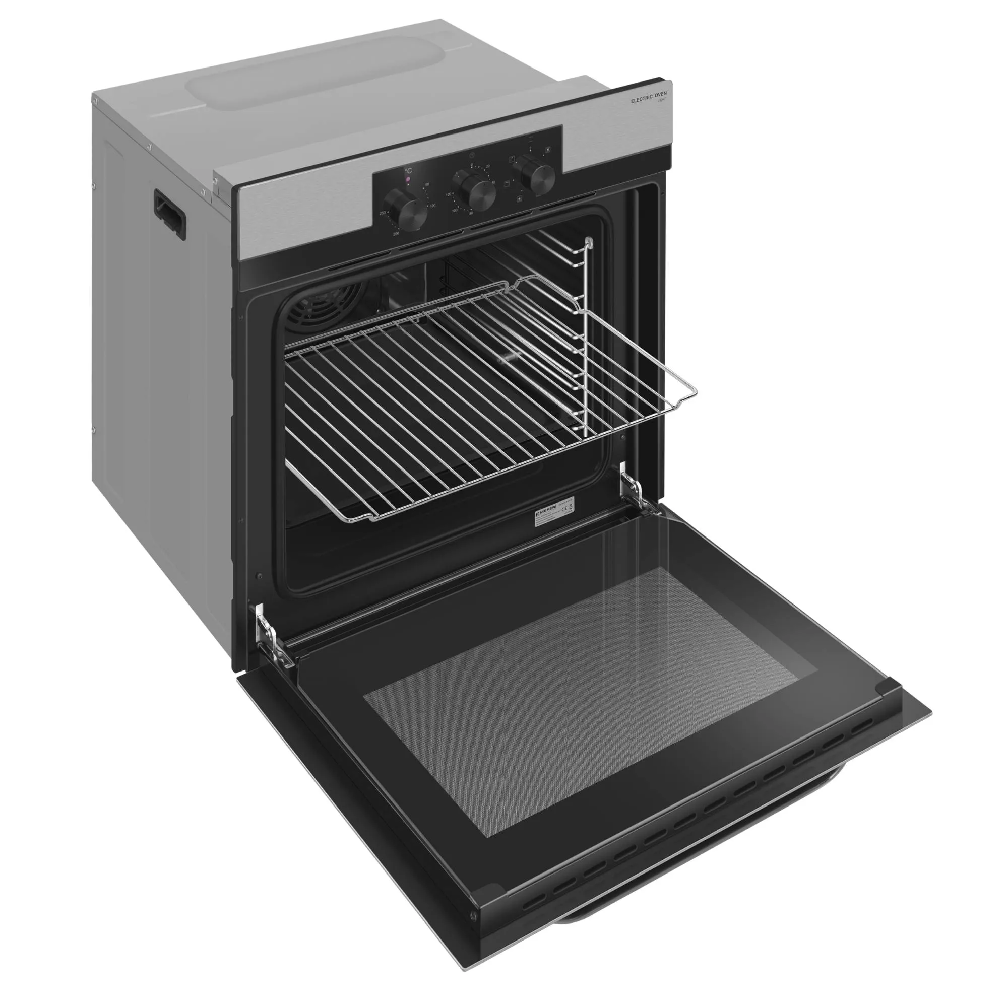 9168817 Электрический духовой шкаф Meferi MEO606IX LIGHT серебристый STDN-0075140 - Вид №5