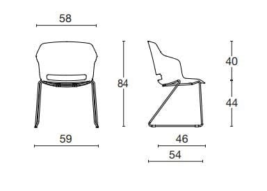 Штабелируемый стул из полипропилена Diemme Clop ARCH-00077927 - Вид №3